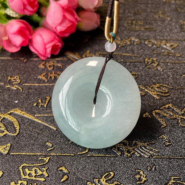 天然翡翠厚大平安扣吊坠